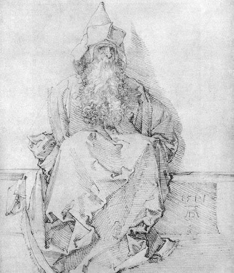 Albrecht Durer Seated Prophet